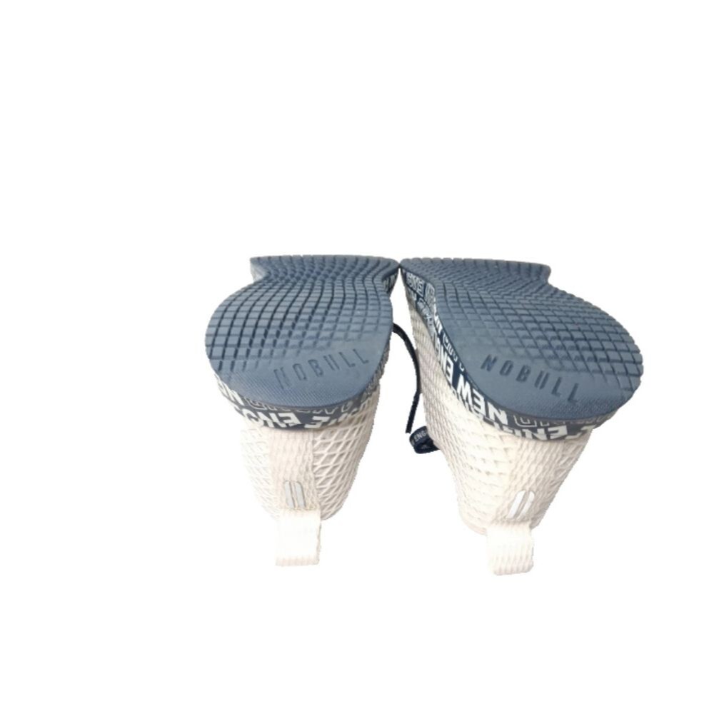 NOBULL New England Diamond Mesh Runner Shoes Women's Size 9.5 White & Blue - Picture 8 of 9